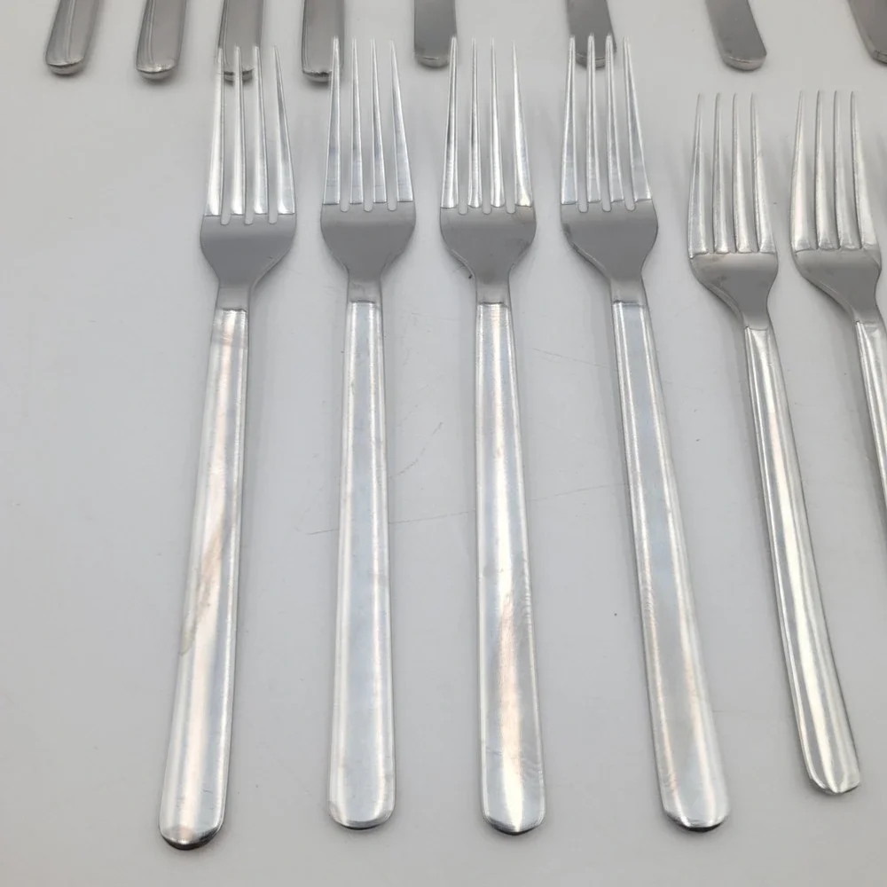 18pc IKEA Gamman  Flatware Set Stainless Steel Silverware Knives Forks Spoons